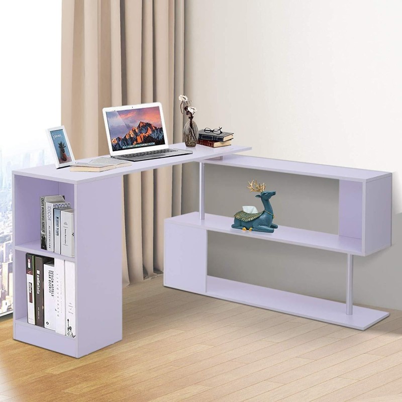 Mesa de Oficina DOREAN en Madera color Blanco