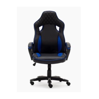Silla gaming HAMILTON, basculante, en negro y azul 2