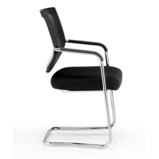 Lote 4 sillas confidente WISTER, en color negro 2
