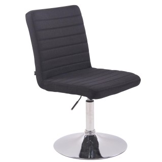 Silla de Confidente KATE en Tela color Negro