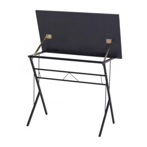 Mesa inclinable BEKIR en Metal y Madera color Negro