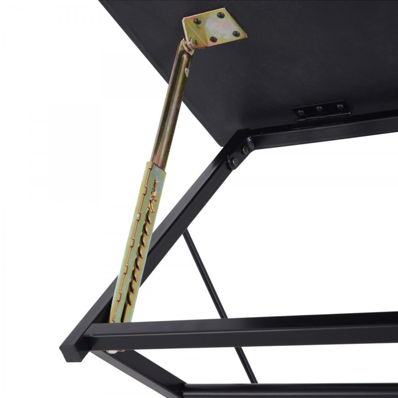 Mesa inclinable BEKIR en Metal y Madera color Negro