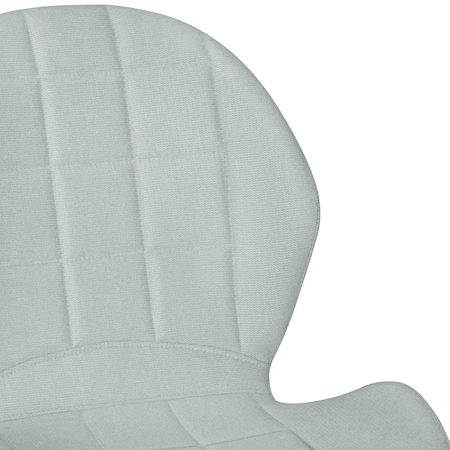 Lote de 2 Sillas de Confidente SABUR, Giratorias, Patas Metálicas, en Tela color Gris