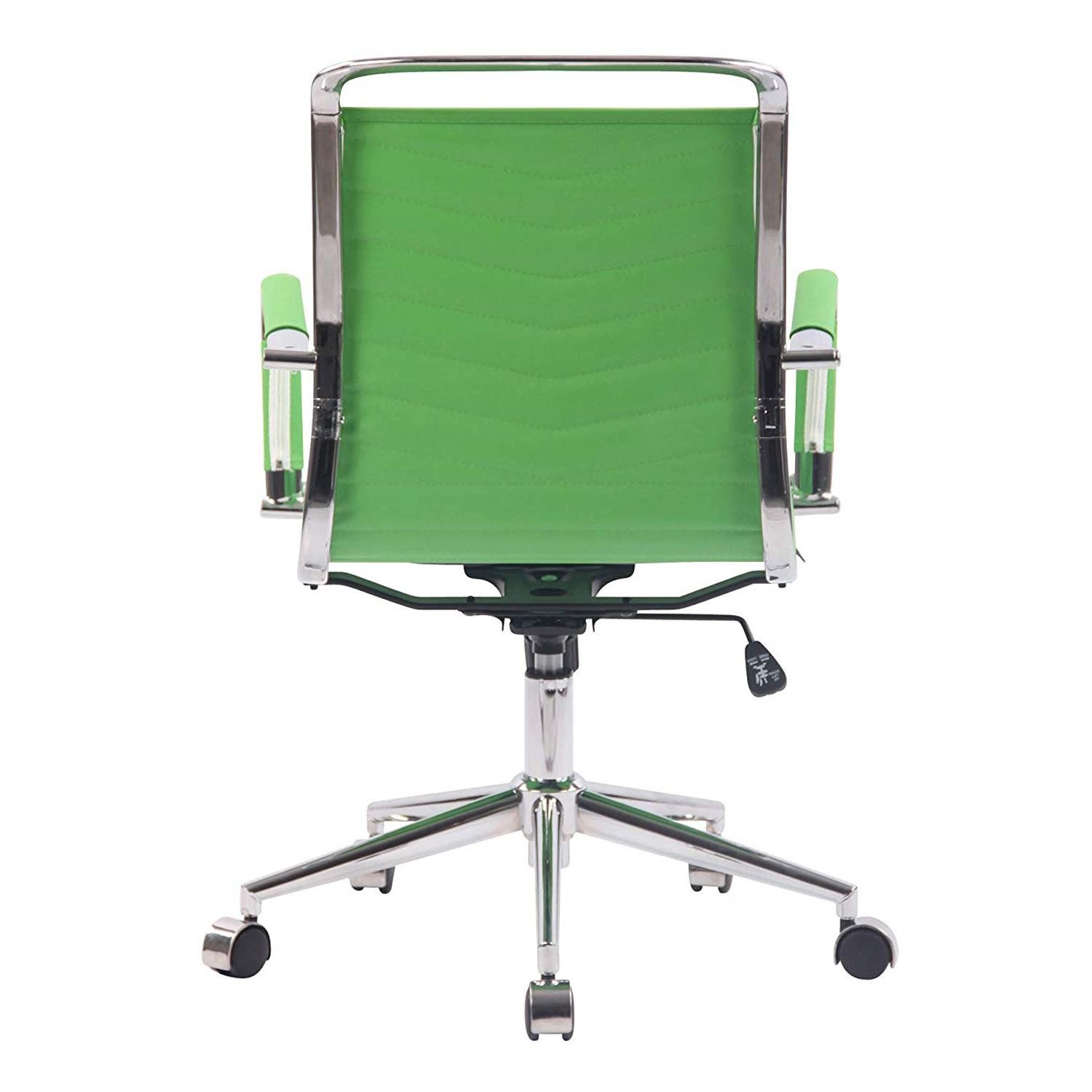 Silla de Oficina SIGRID, Diseño con Elegantes Costuras, en Piel Negra