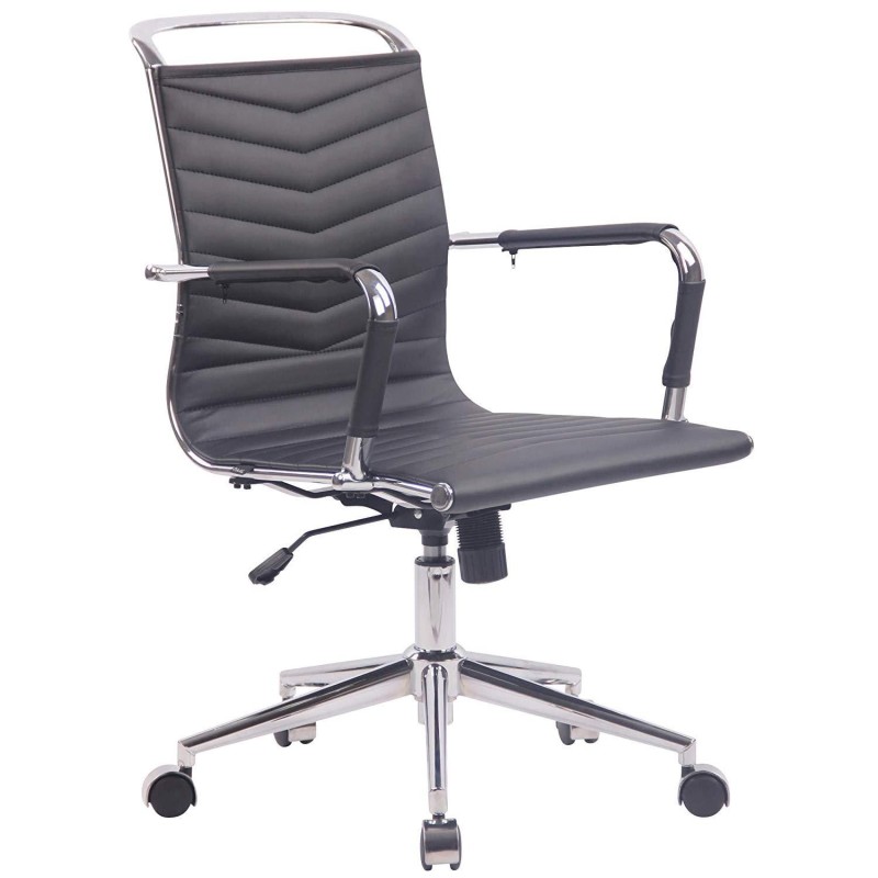 Silla de Oficina SIGRID en Piel Negra