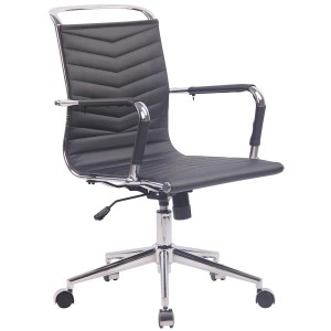 Silla de Oficina SIGRID en Piel Negra