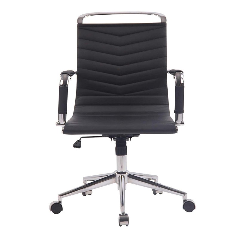 Silla de Oficina SIGRID en Piel Negra
