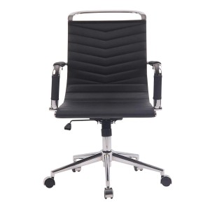Silla de Oficina SIGRID en Piel Negra