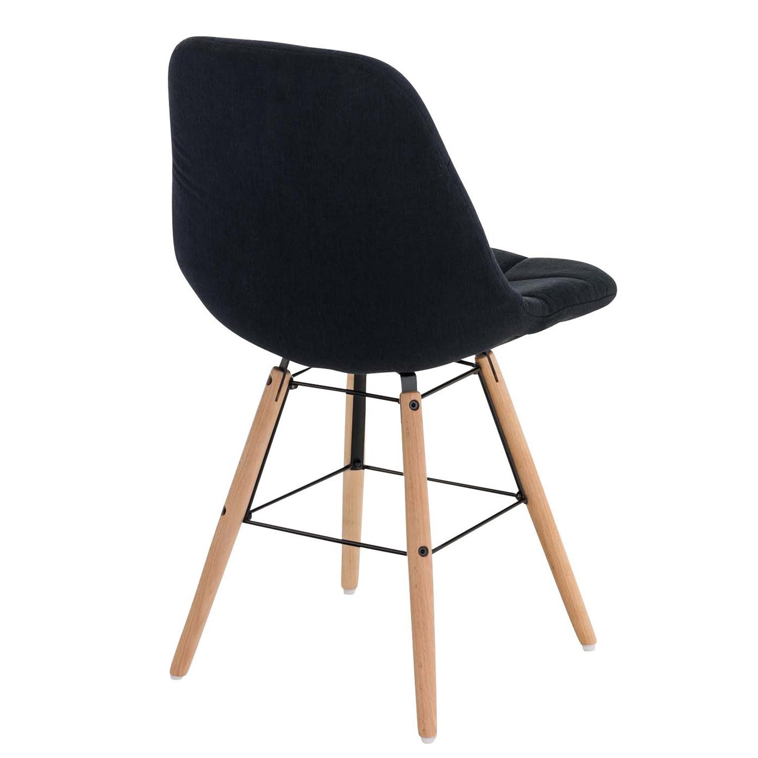 Silla de Confidente TOMMY TELA, Exclusivo Diseño, Color Negro