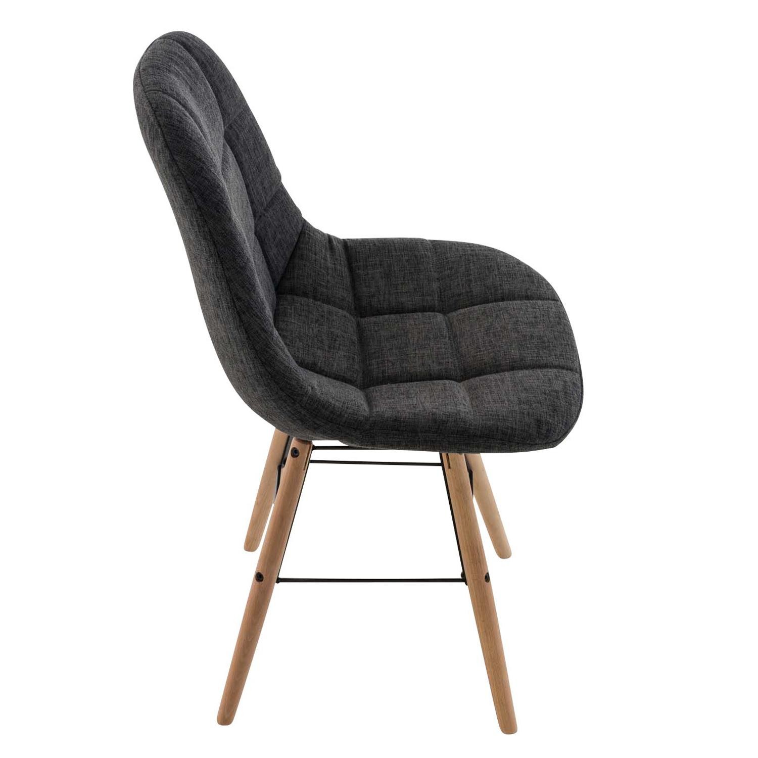 Silla de Confidente TOMMY TELA, Exclusivo Diseño, Color Negro