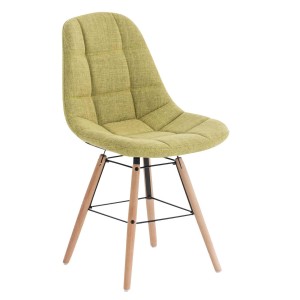 Silla de Confidente TOMMY, Madera Haya y Tela Negra