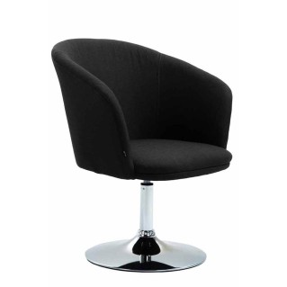 Silla de Confidente BALI TELA color Negro
