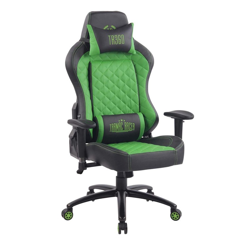 Silla gaming MAXIM en piel color negro