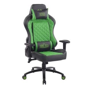 Silla gaming MAXIM en piel color negro