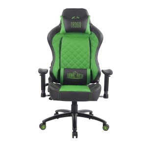 Silla gaming MAXIM en piel color negro