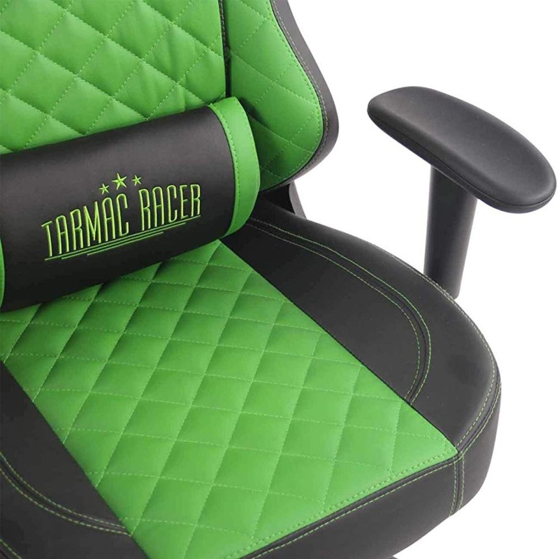 Silla gaming MAXIM en piel color negro