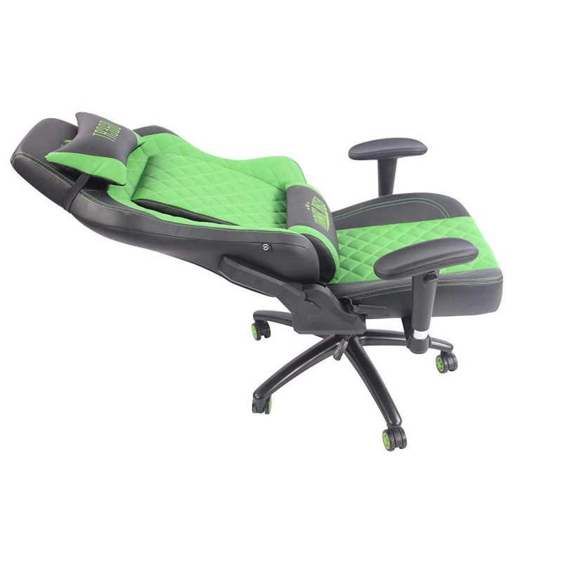 Silla gaming MAXIM en piel color negro