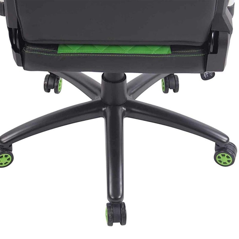 Silla gaming MAXIM en piel color negro