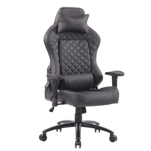 Silla gaming MAXIM en piel color negro