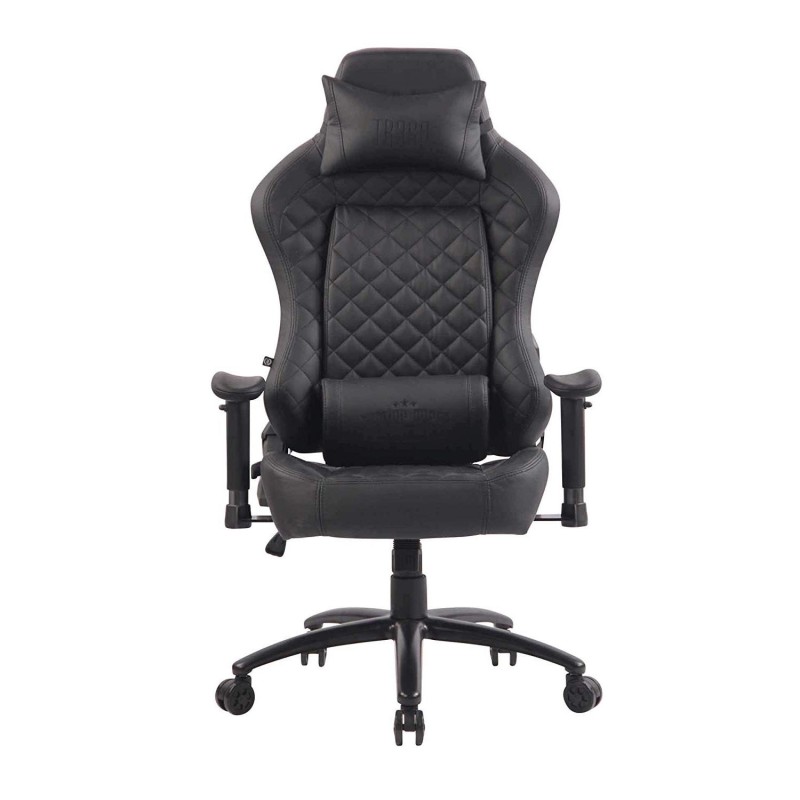 Silla gaming MAXIM en piel color negro