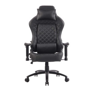 Silla gaming MAXIM en piel color negro