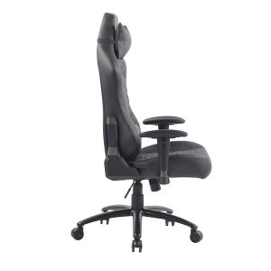Silla gaming MAXIM en piel color negro