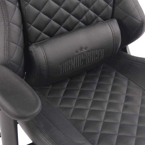 Silla gaming MAXIM en piel color negro