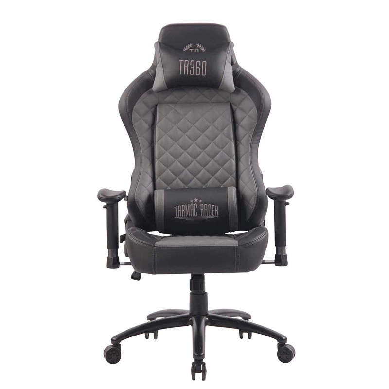 Silla gaming MAXIM en piel color negro