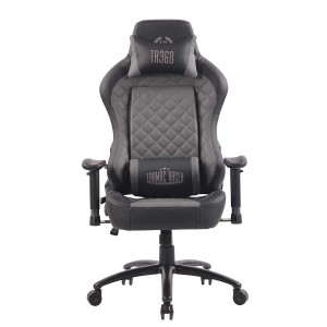 Silla gaming MAXIM en piel color negro