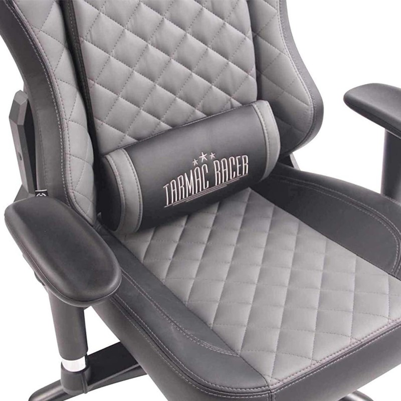 Silla gaming MAXIM en piel color negro