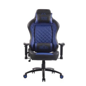 Silla gaming MAXIM en piel color negro