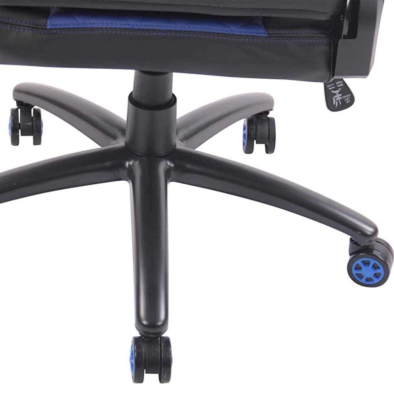 Silla gaming MAXIM en piel color negro