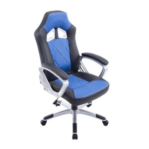 Silla Gaming SAINZ en Piel Negro/Azul