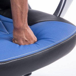 Silla Gaming SAINZ en Piel Negro/Azul