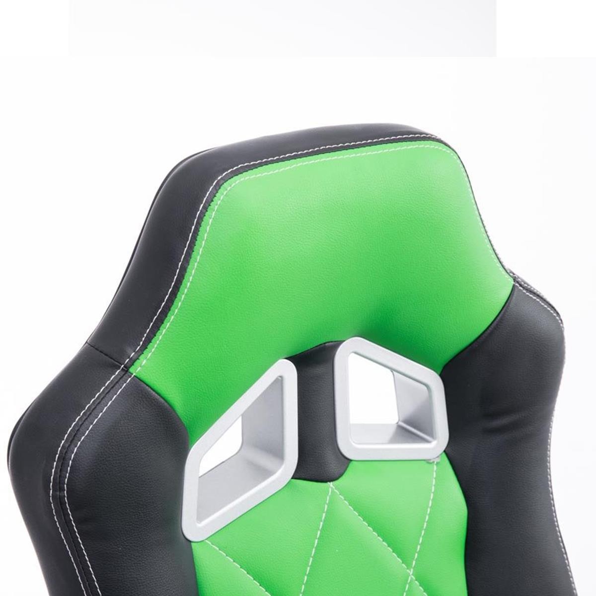 Silla Gaming SAINZ, Diseño Deportivo, Grueso Acolchado, En Piel Negro/Azul
