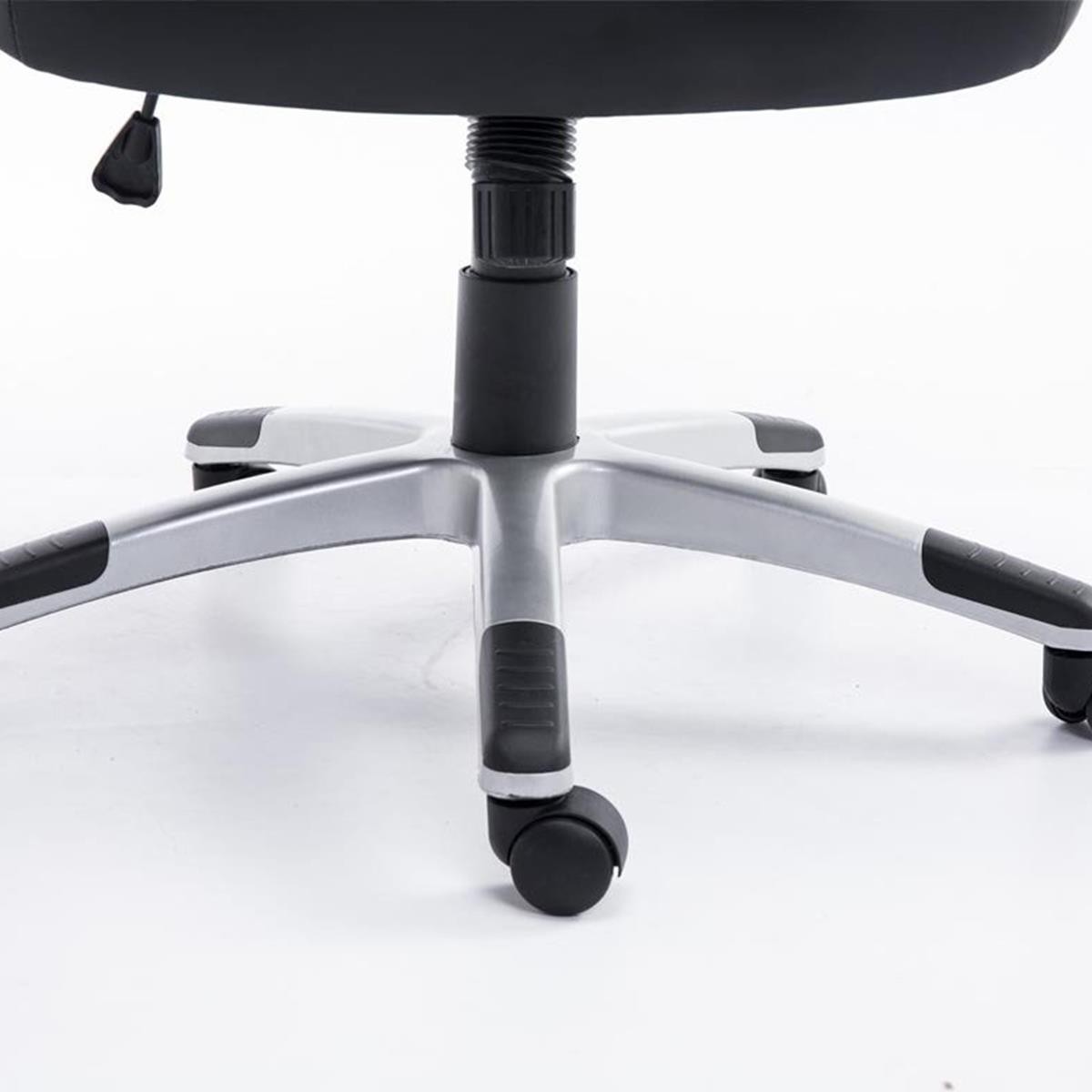 Silla Gaming SAINZ, Diseño Deportivo, Grueso Acolchado, En Piel Negro/Azul