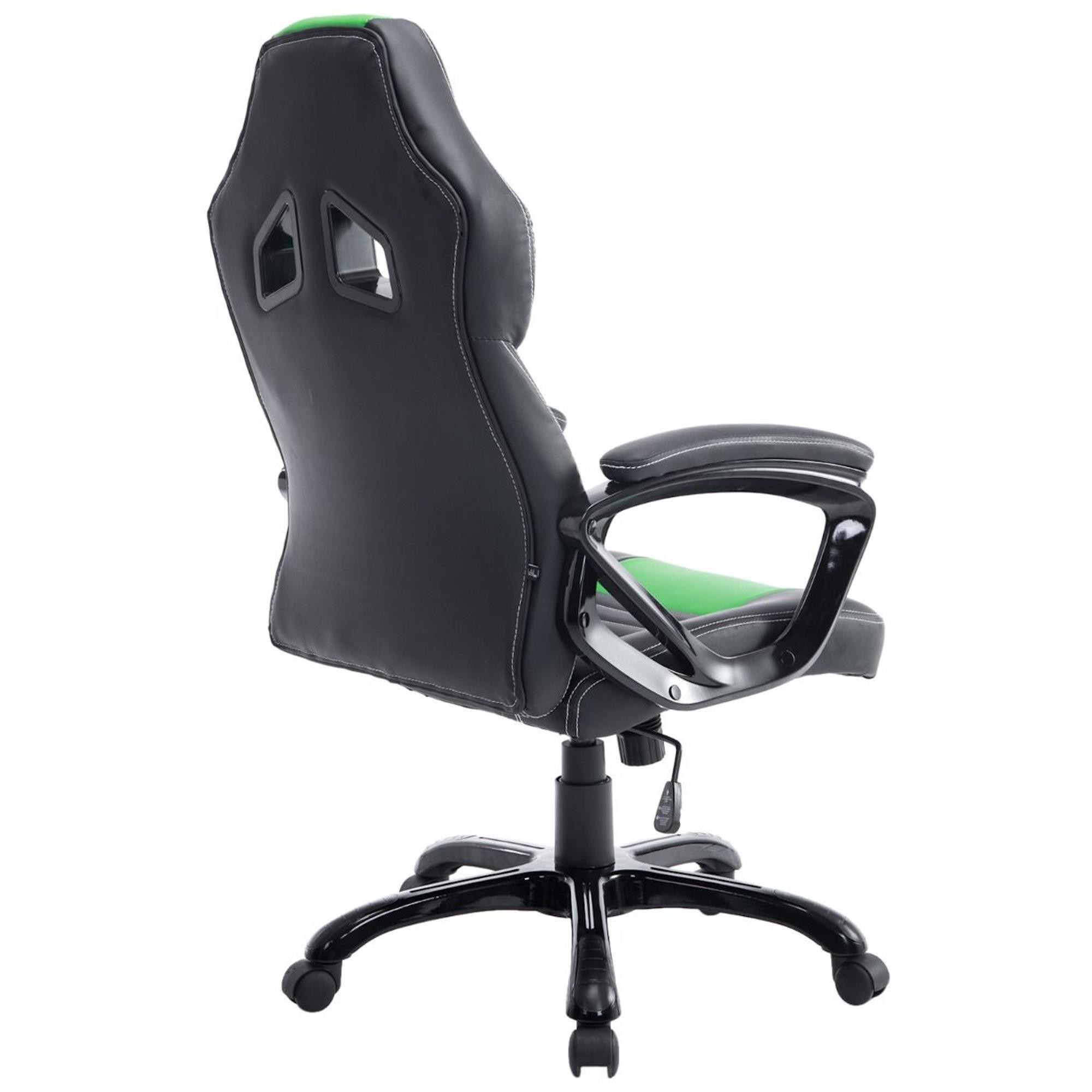 Silla Gaming RAIKONEN, Diseño Deportivo, Grueso Acolchado, en Piel Negra