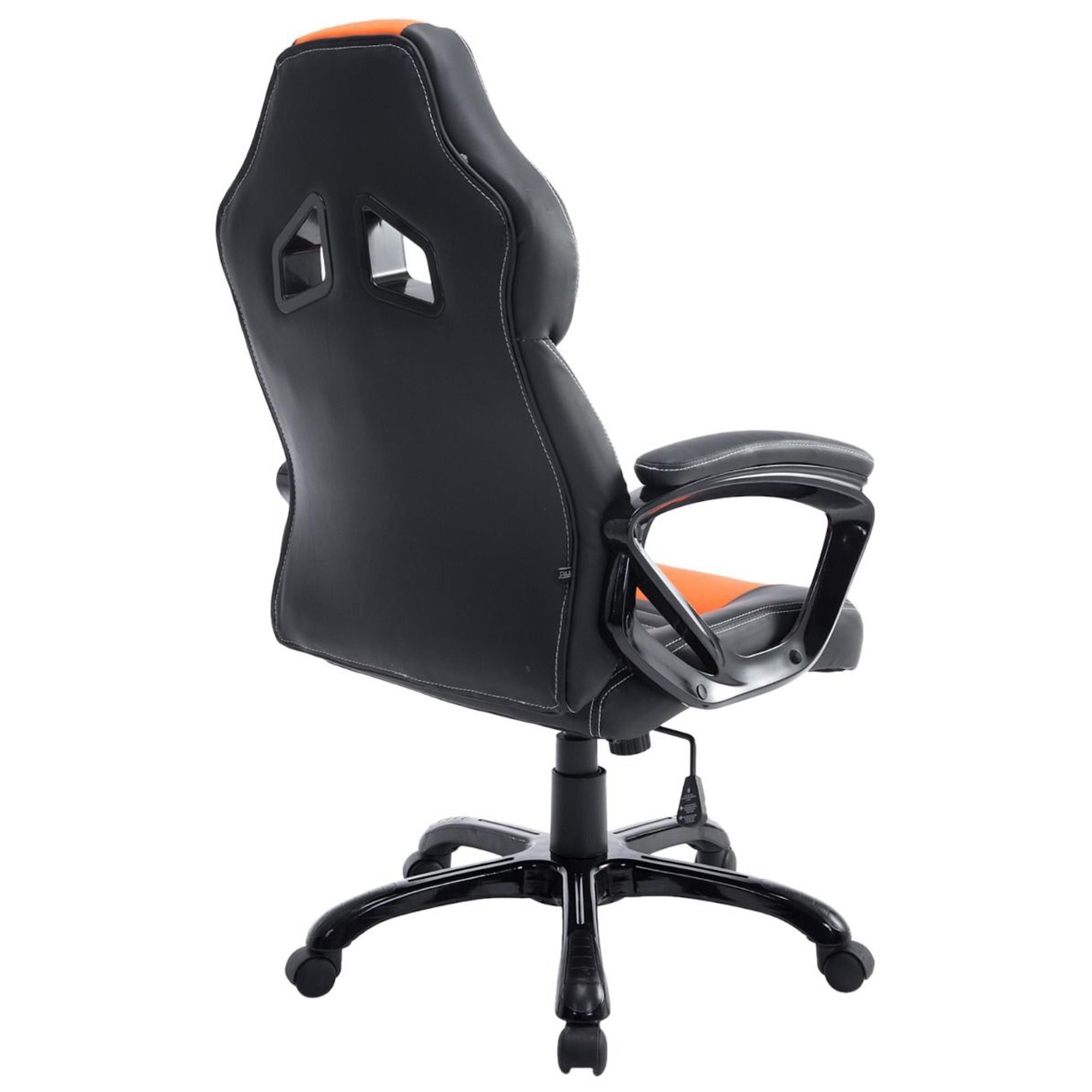 Silla Gaming RAIKONEN, Diseño Deportivo, Grueso Acolchado, en Piel Negra