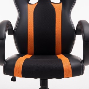 Silla Gaming KUBICA en Piel y Malla Negro