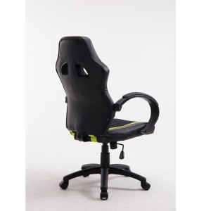 Silla Gaming KUBICA en Piel y Malla Negro