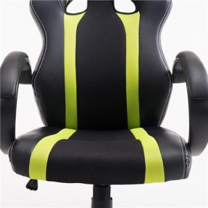 Silla Gaming KUBICA en Piel y Malla Negro