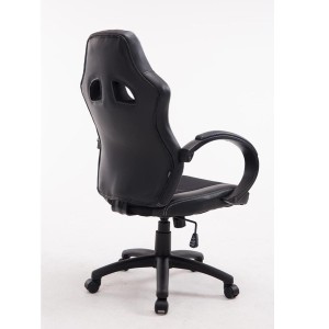 Silla Gaming KUBICA en Piel y Malla Negro
