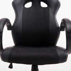 Silla Gaming KUBICA en Piel y Malla Negro