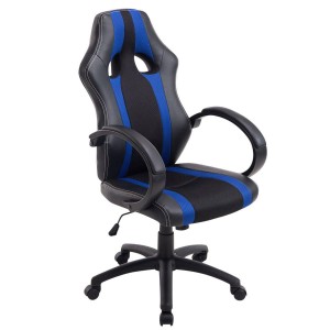 Silla Gaming KUBICA en Piel y Malla Negro
