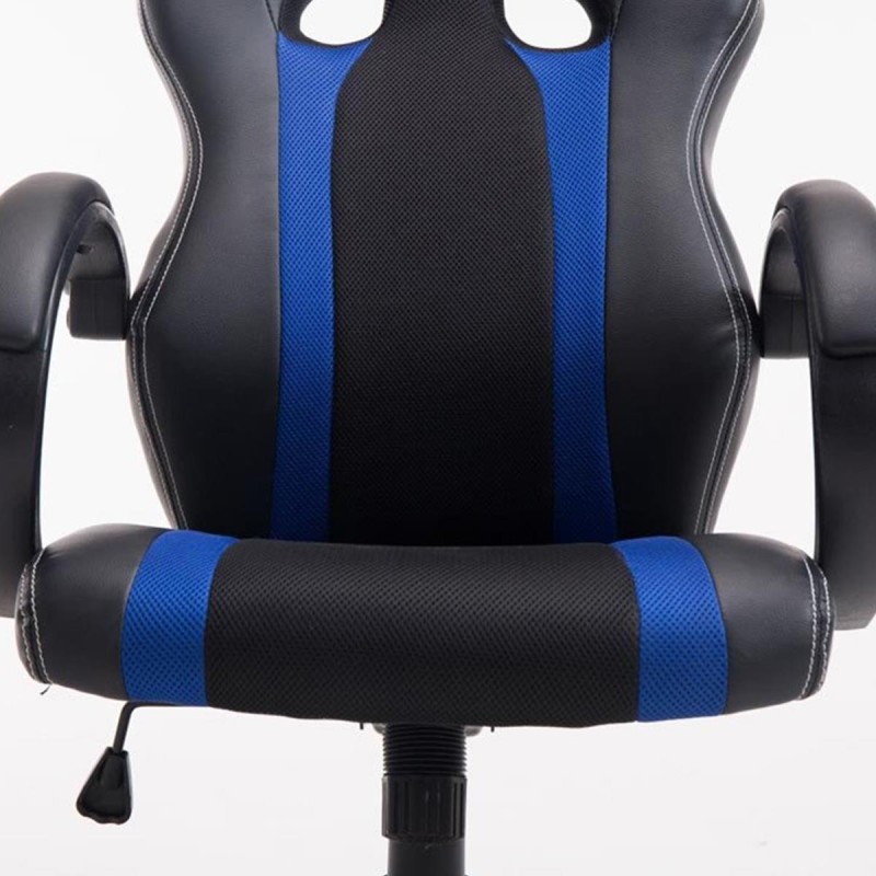 Silla Gaming KUBICA en Piel y Malla Negro