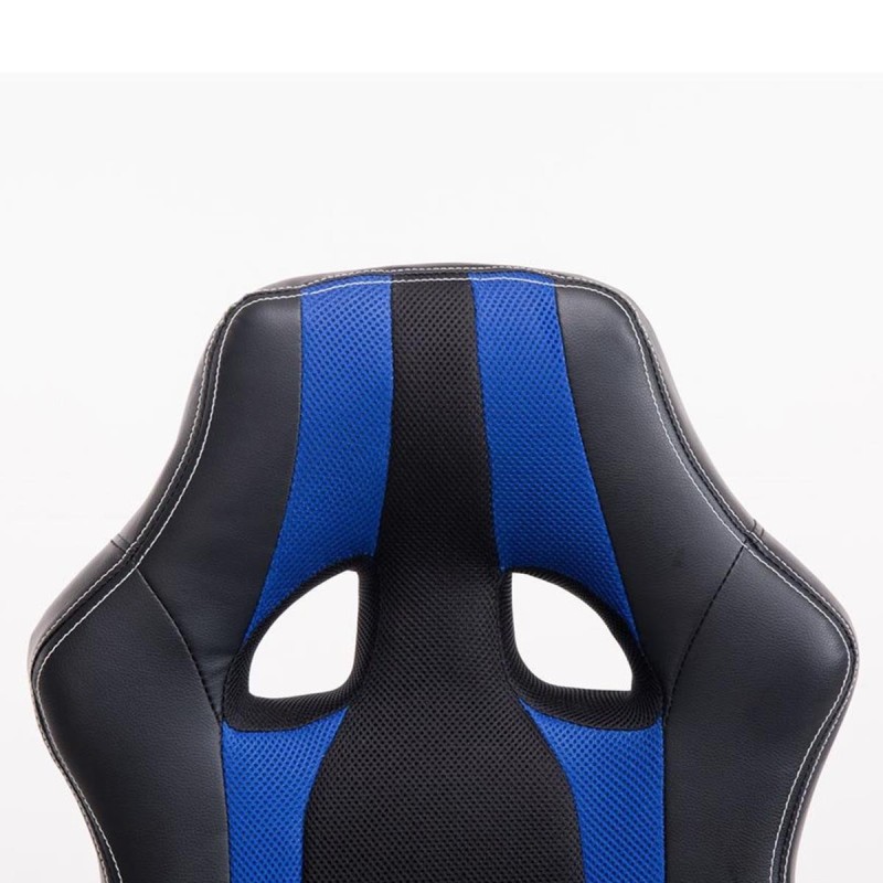 Silla Gaming KUBICA en Piel y Malla Negro