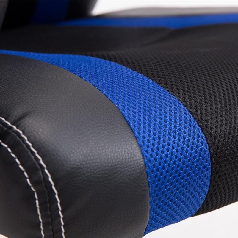 Silla Gaming KUBICA en Piel y Malla Negro