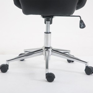 Silla de Oficina ALVA en Piel color Negro