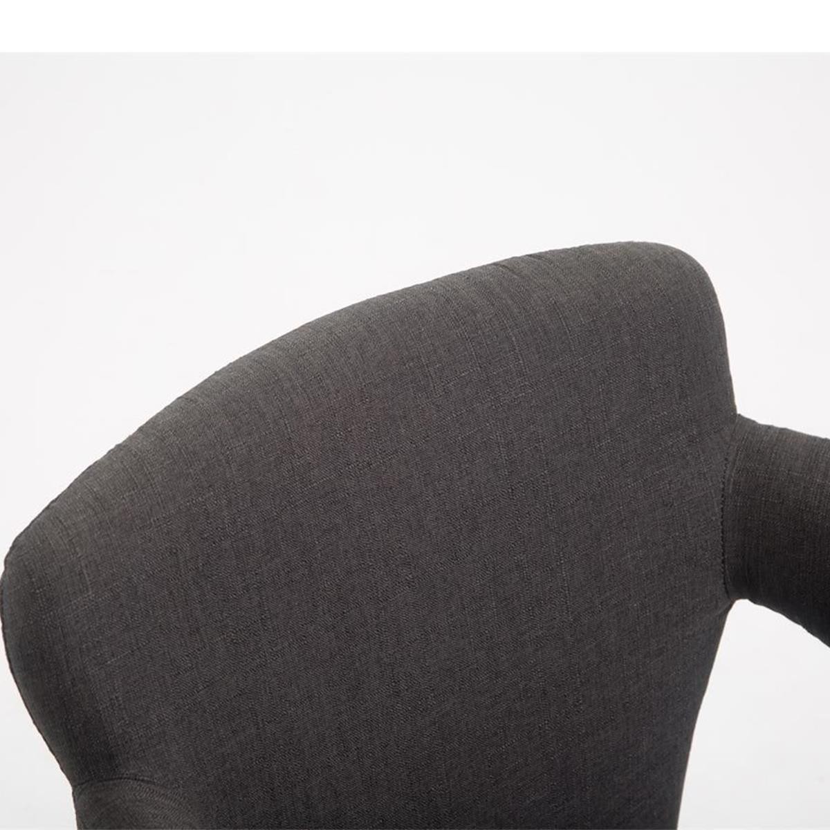 Silla de Oficina ALVA TELA, Gran Acolchado, Estructura Metálica, en color Marrón
