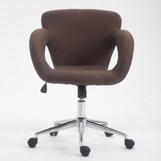 Silla de Oficina ALVA TELA en color Marrón 2
